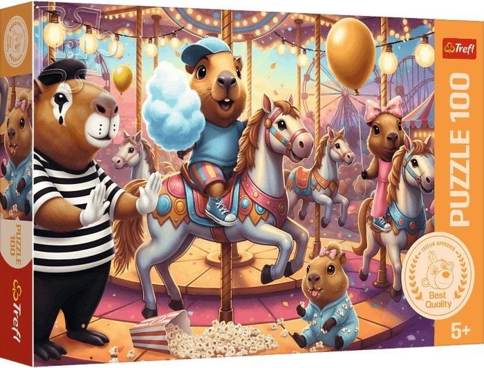 Trefl Puzzle 100 Capybaras on vacation
