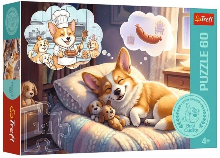 Trefl Puzzle 60 Corgi in the