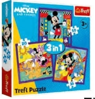 3in1 puzzle Mickey and his cheerful