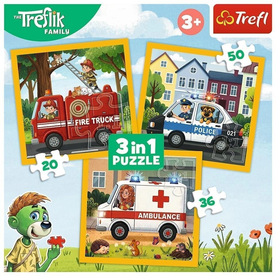 Puzzle 3w1 Radosne uśmiechy TREFL 5900511349047