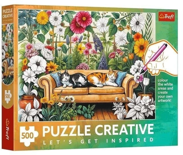 Trefl Puzzle 500 Cat orangery 5900511375626