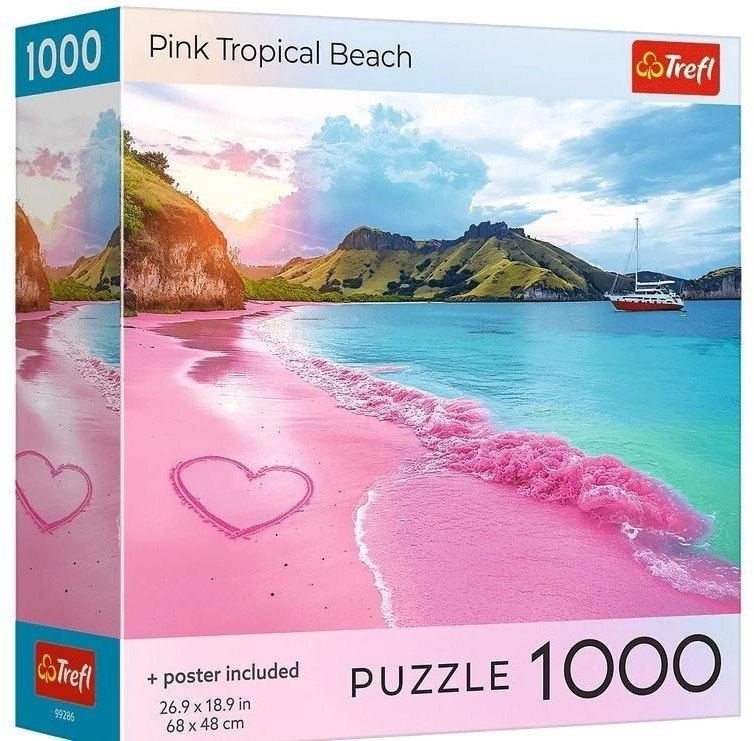 Puzzle 1000 USA Collection: Pink Beach