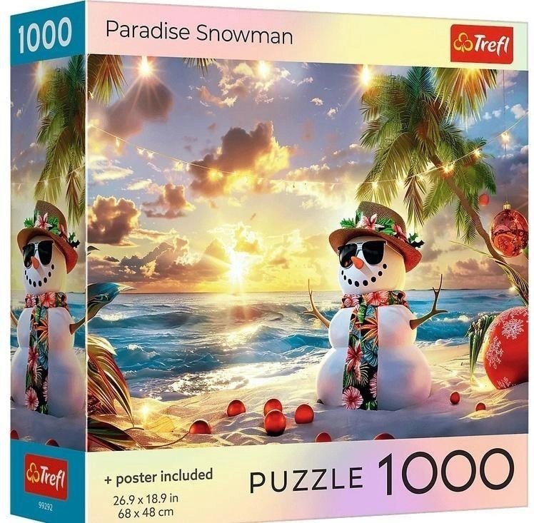Puzzle 1000 USA Collection: Paradise Snowman