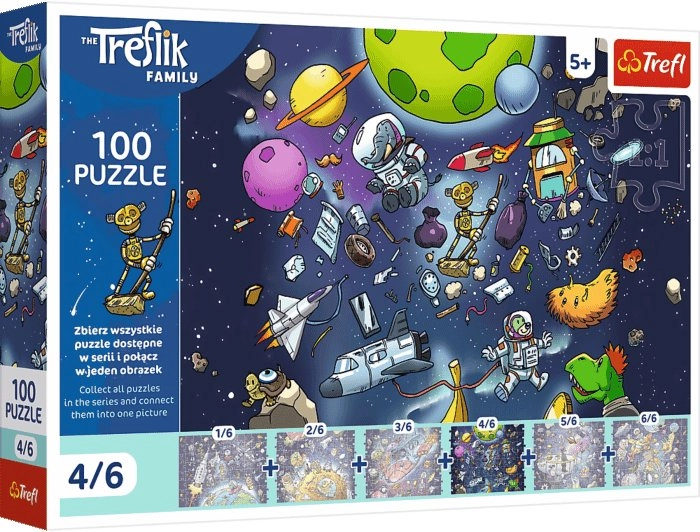 Puzzle 100 UFT Robobot w kosmosie