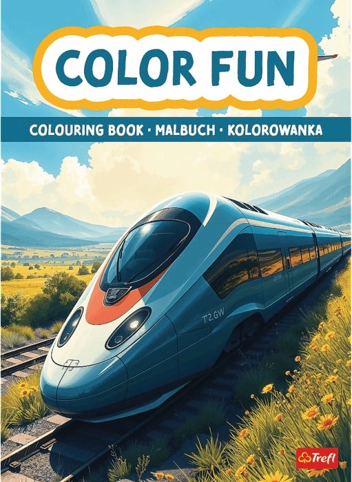 Trefl Pociągi i samoloty. Kolorowanka. kolorowanka