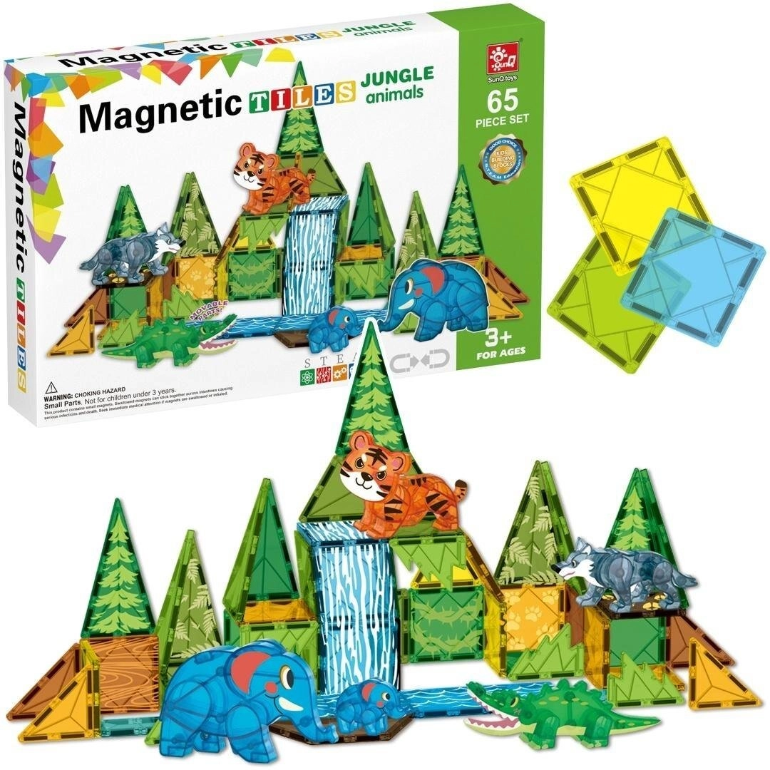Jungle magnetic blocks 65 pieces 5901353691561
