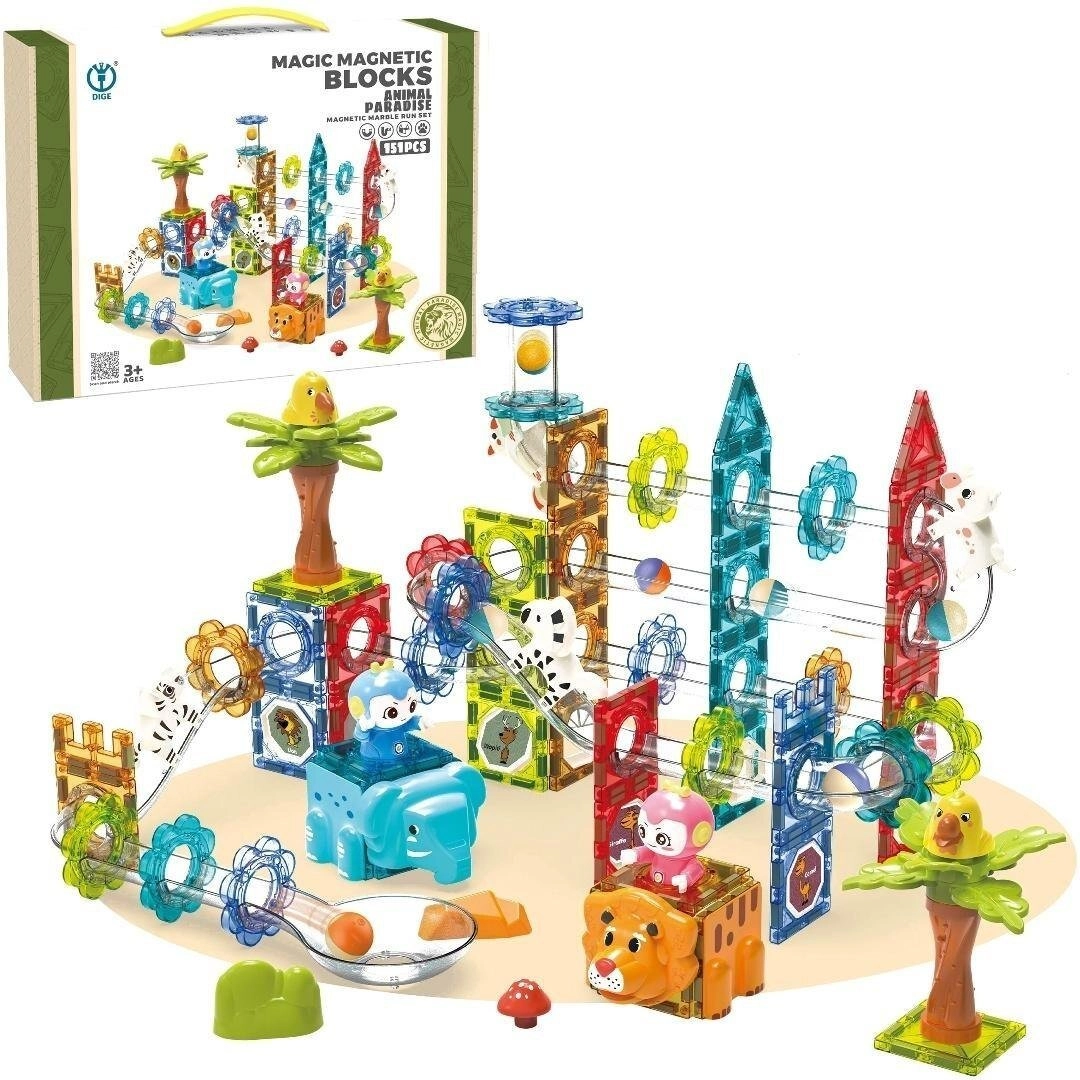 Magnetic blocks track 151 pieces 5901353692230