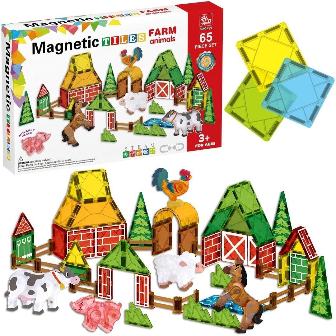 Magnetic blocks farm 65 pieces 5901353691578
