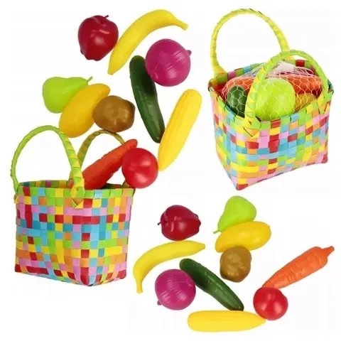 Vegetables and fruits in a basket