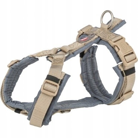 Premium trekking szelki dla psa piaskowe/grafit