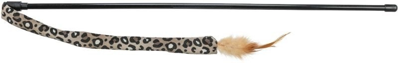 Cat fishing rod plastic/plush 50 cm