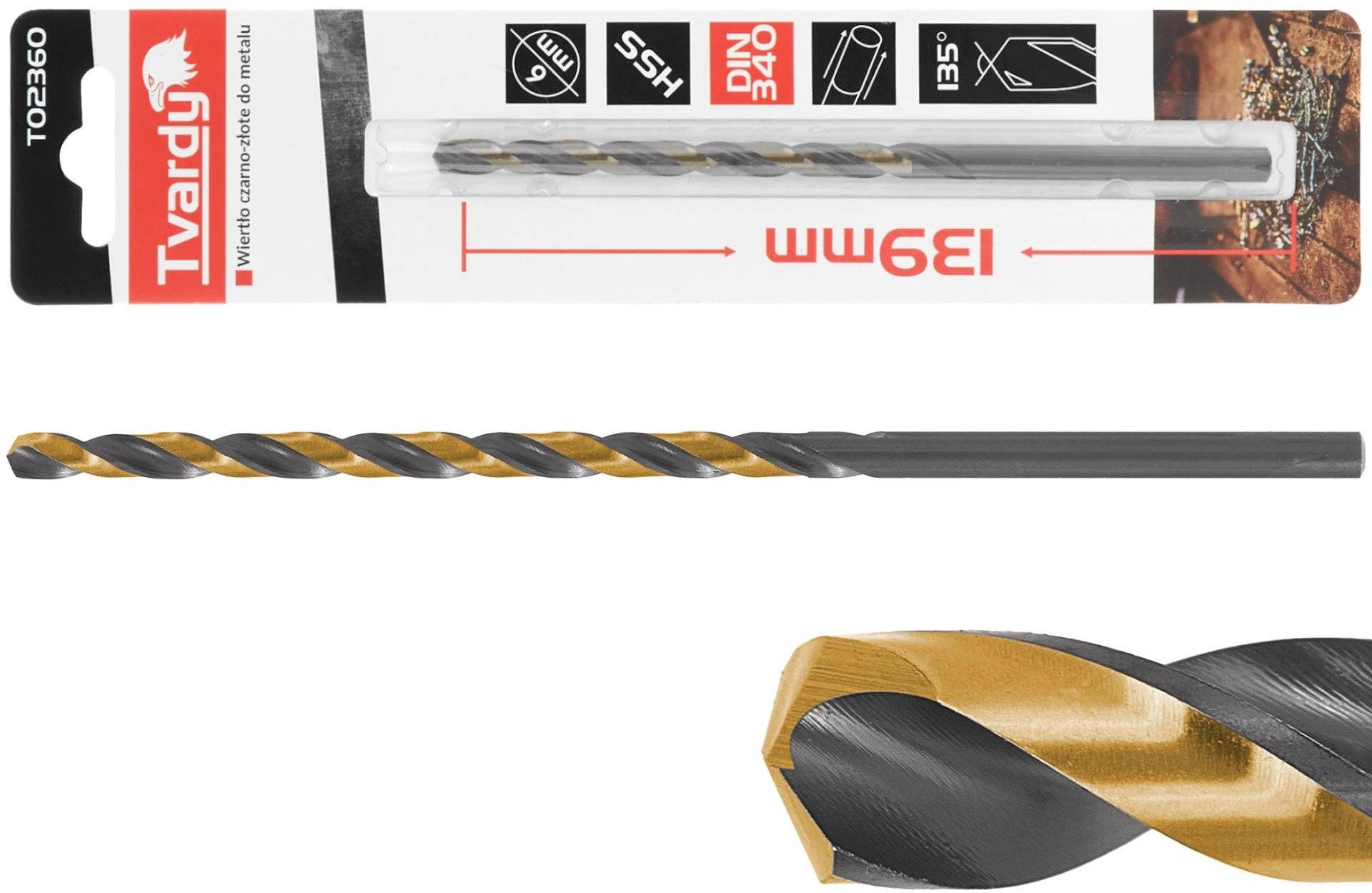Black and gold HSS M2 extension