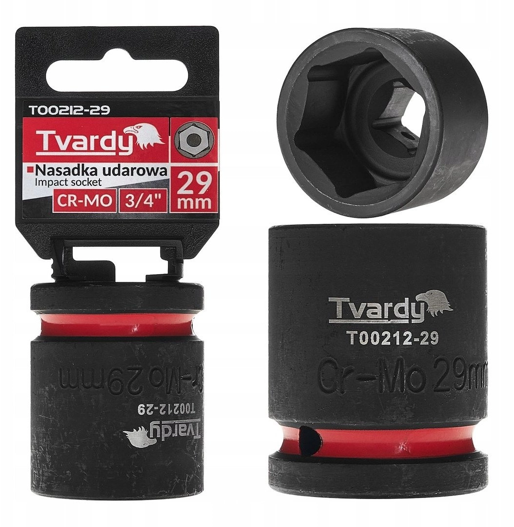 Impact socket 3/4" 6-point 29mm CR-MO