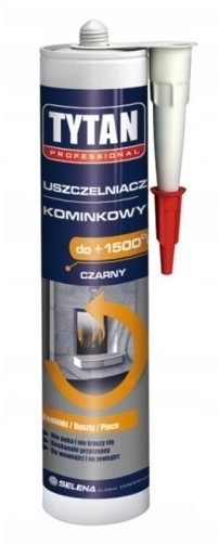 TYTAN FIREPLACE SEALANT BLACK 1500C 280ml