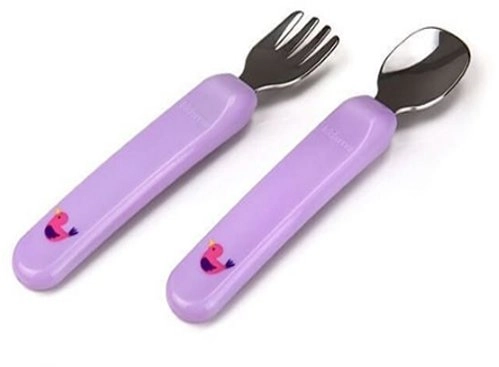 Action! Kidsme spoon and fork Lavander