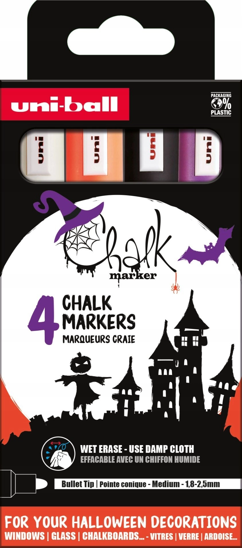 UNIBALL Uni Chalk marker Halloween set