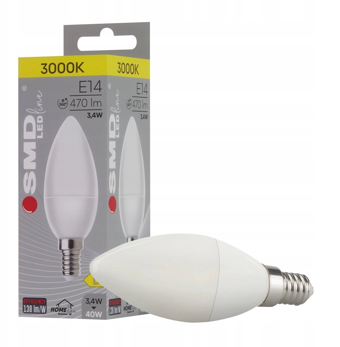 E14 LED SMD WW C37 CANDLE