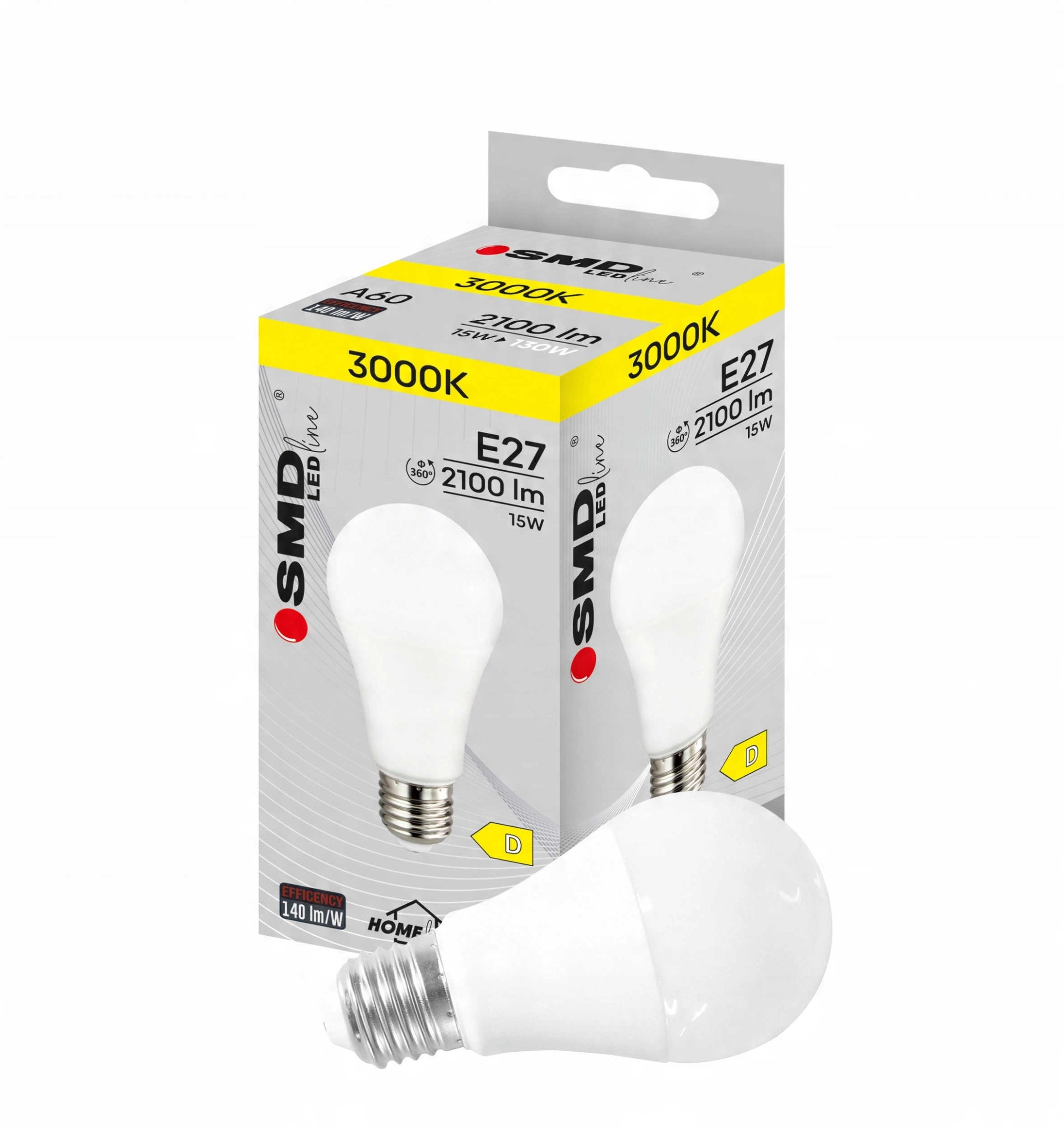ŻARÓWKA E27 LED SMD 15W WW
