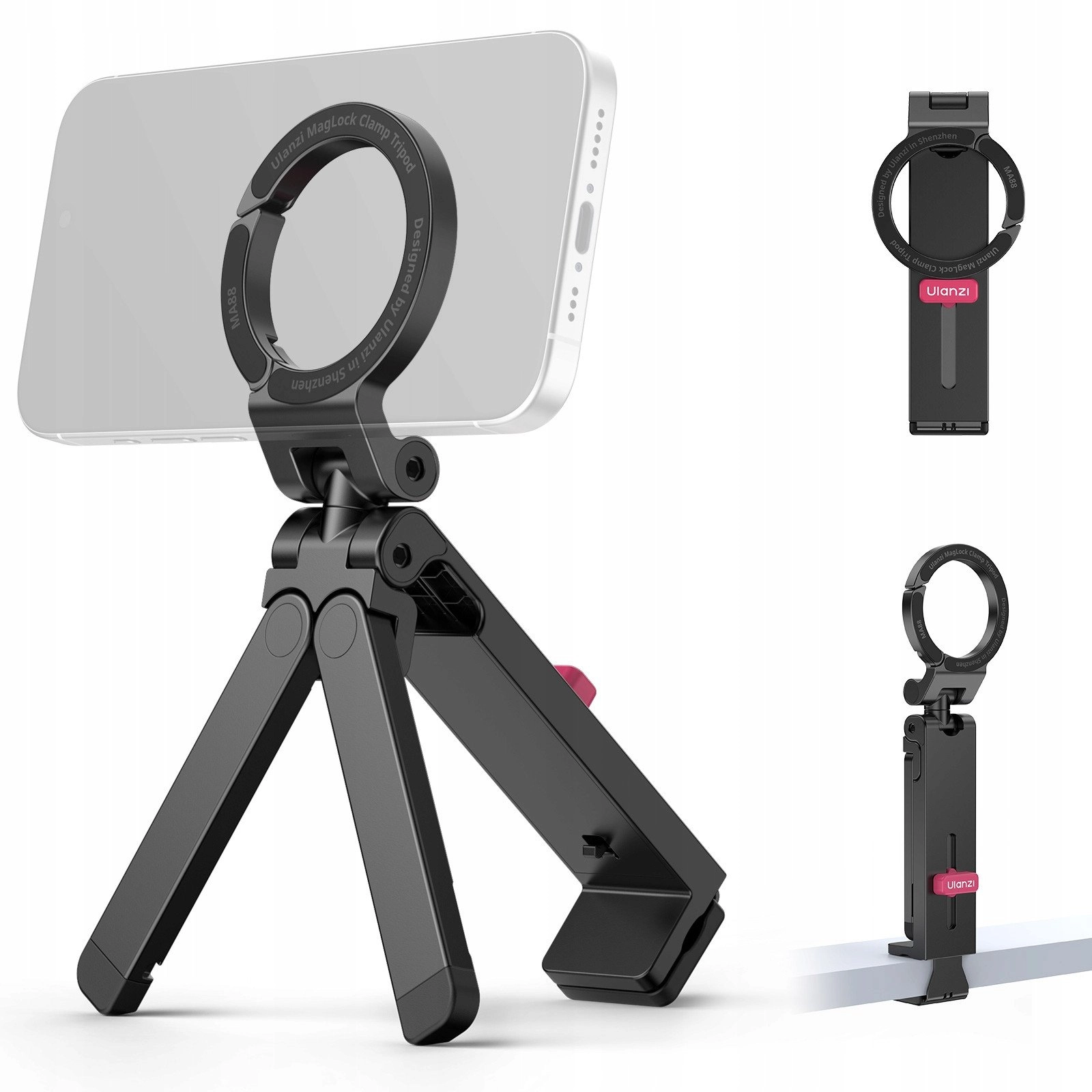 Tripod Grip Stand Metal Phone Holder