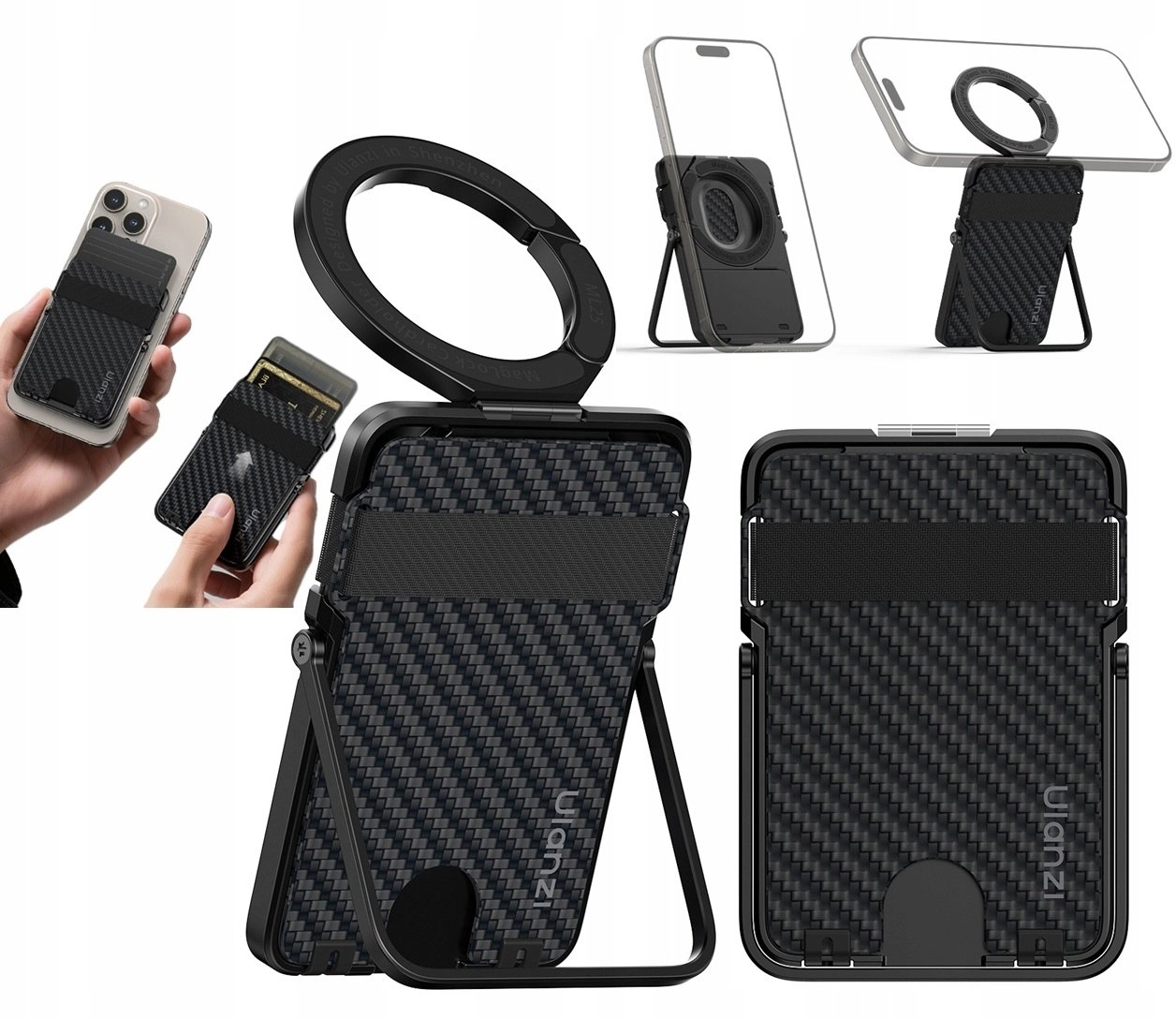 Magsafe Magnetic Wallet for Cards 2in1