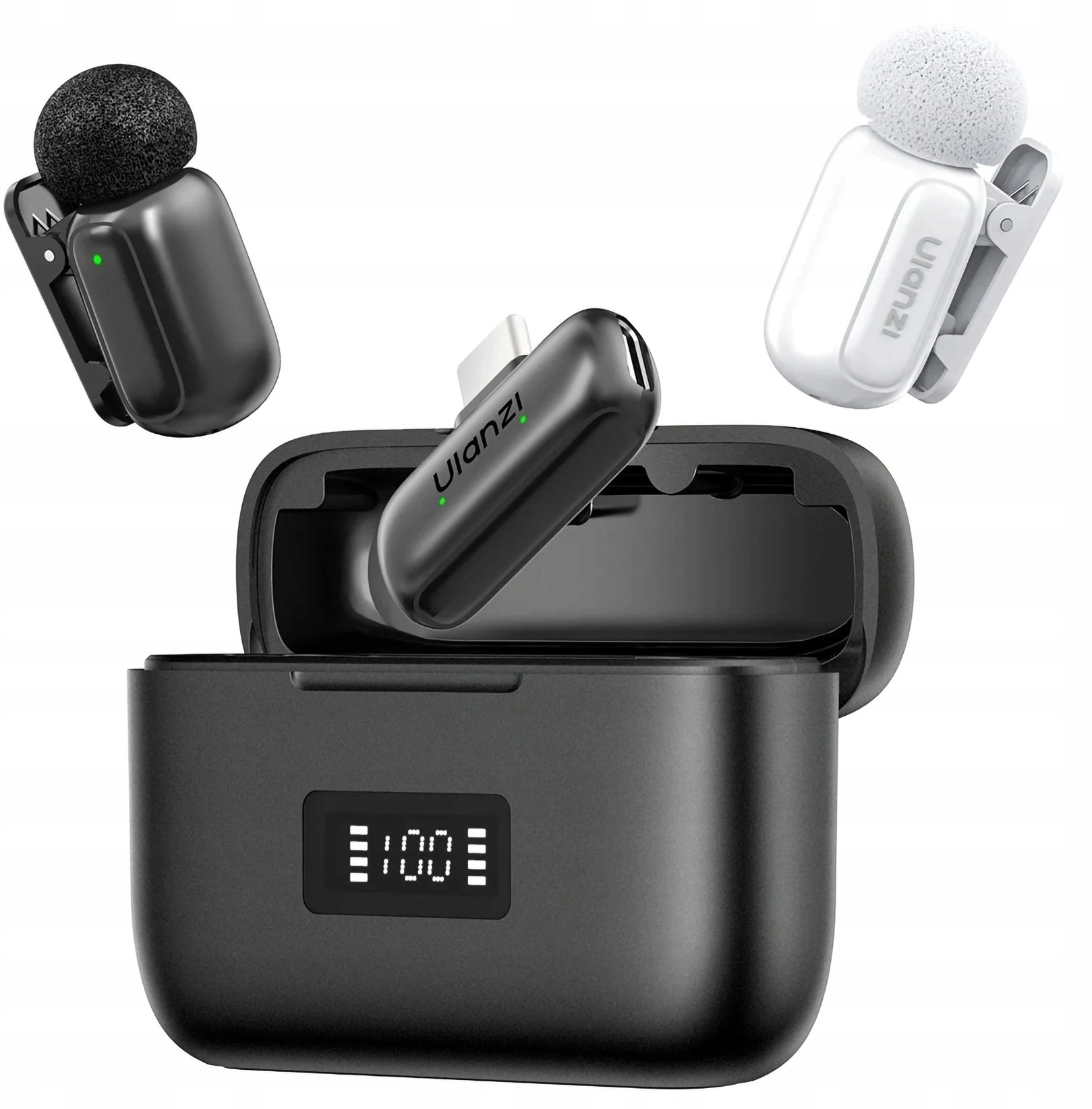 2x Wireless Microphone 100m For Phone