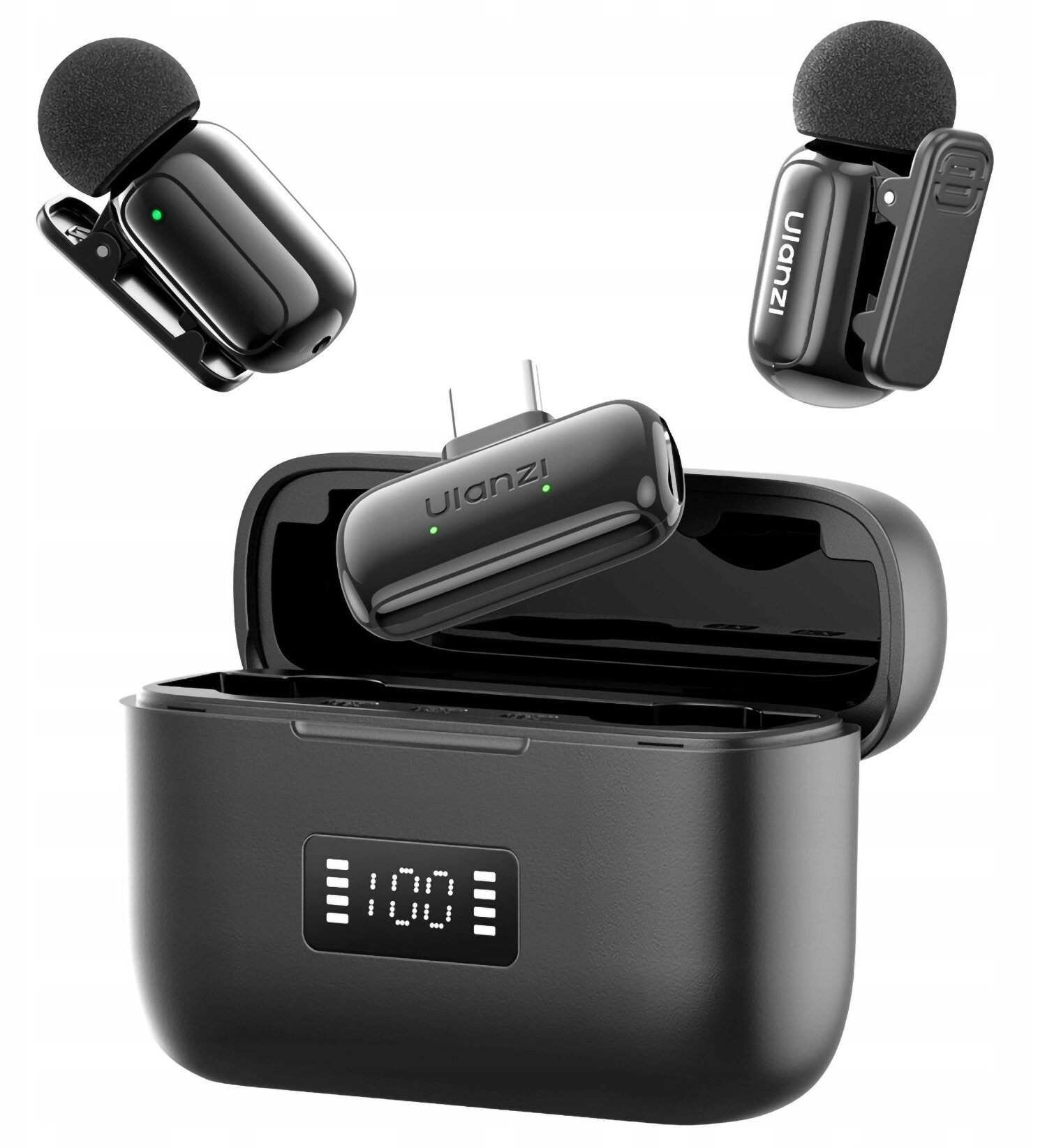 2x Wireless Microphone 100m For Phone