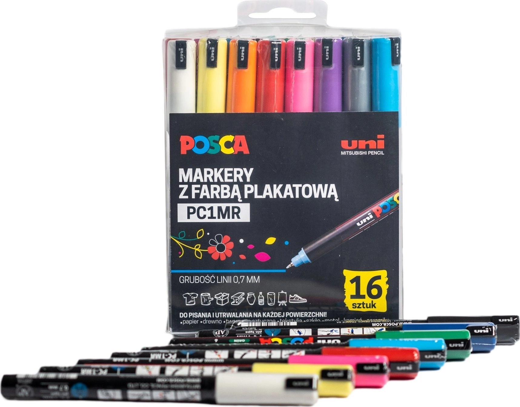 PC-1MR poster markers 16 colors POSCA