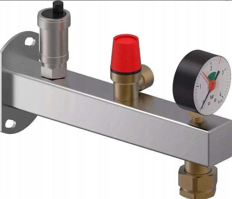 3 bar INOX safety group with