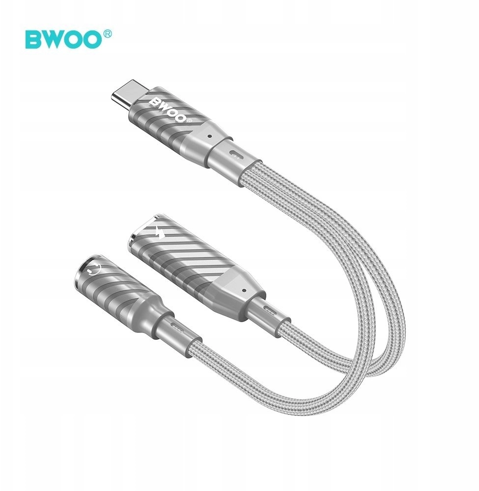 BWOO BZ67 adapter 2w1 Lightning/USB-C -