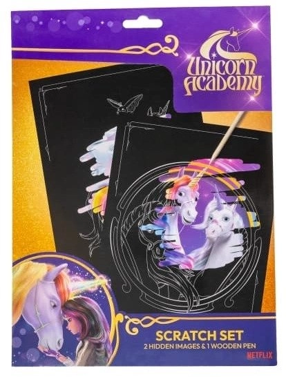 UNICORN ACADEMY  Scratch set w/pencil 170106600