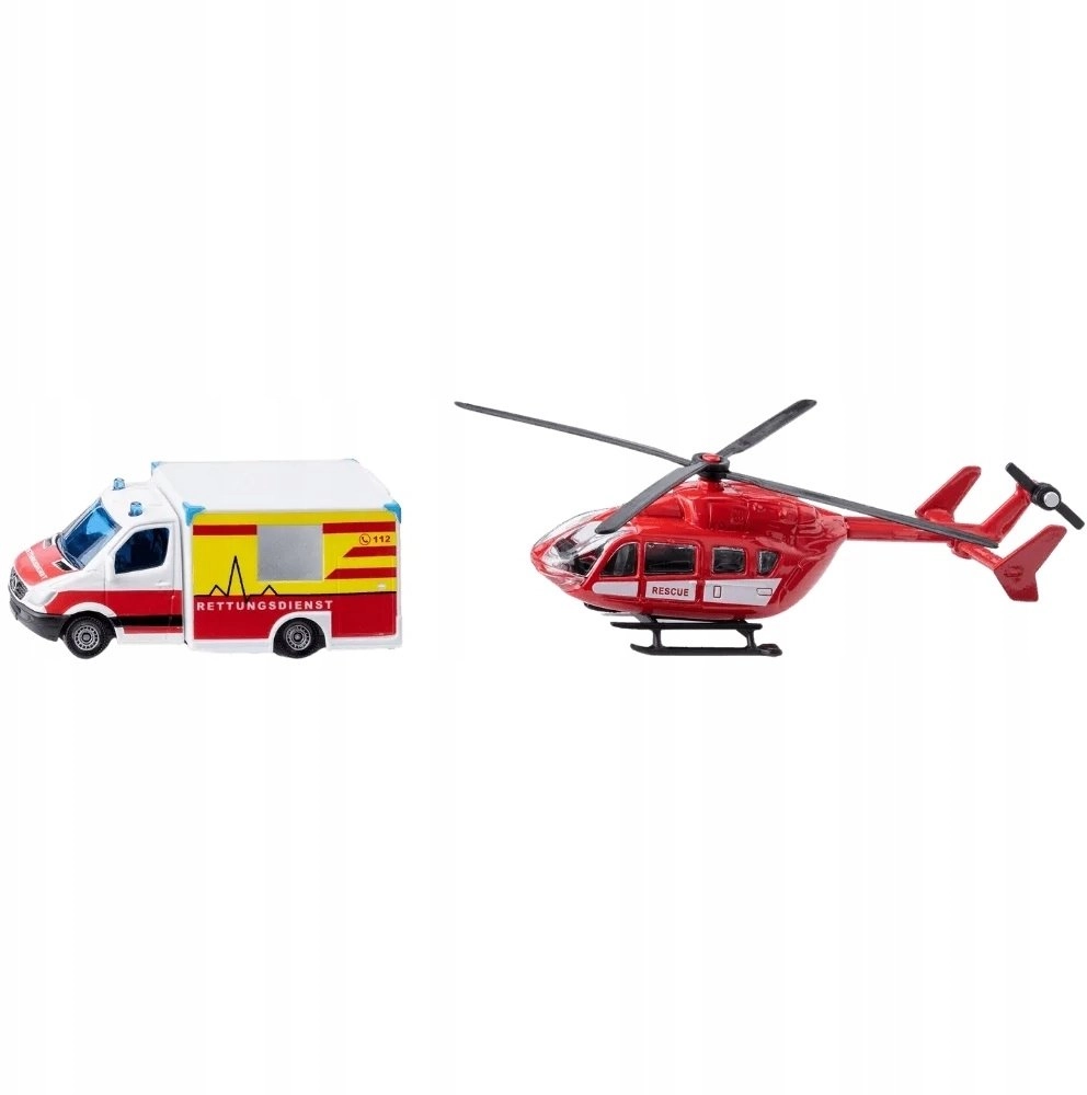 Siku Mercedes-Benz Rescue Van and Helicopter