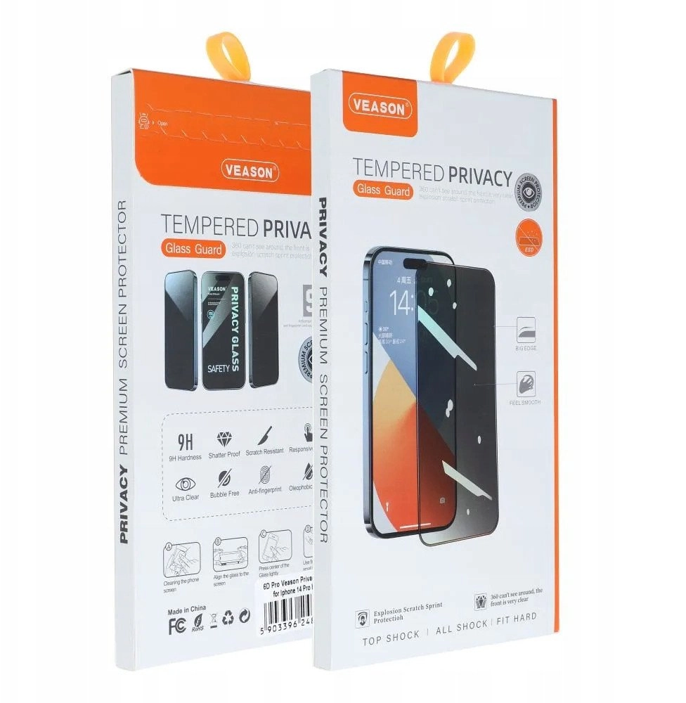 Szkło Hartowane 6D Pro Veason Privacy