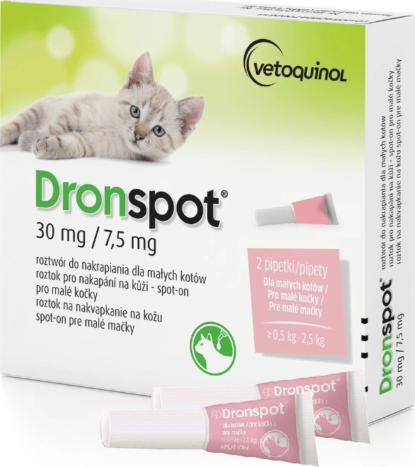 Vetoquinol DRONSPOT dla małych kotów (0