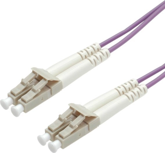 VALUE LWL-Kabel 50/125um OM4 LC/LC violett