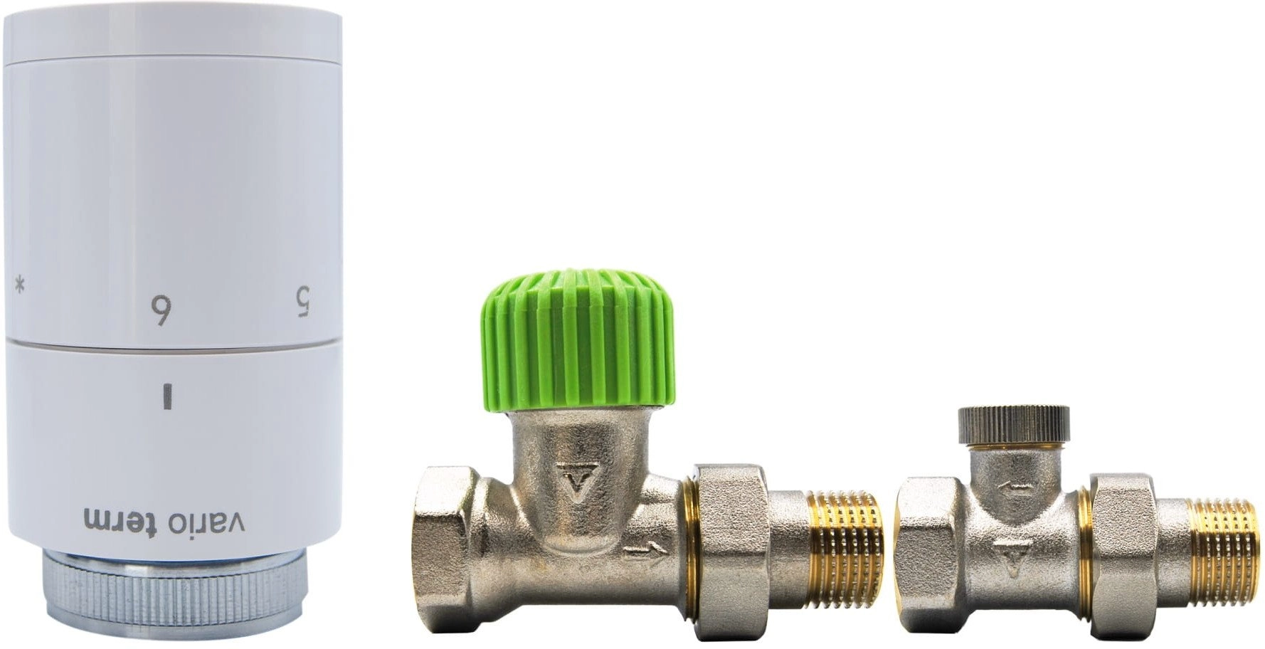 ECON thermostatic set  straight  white  square
