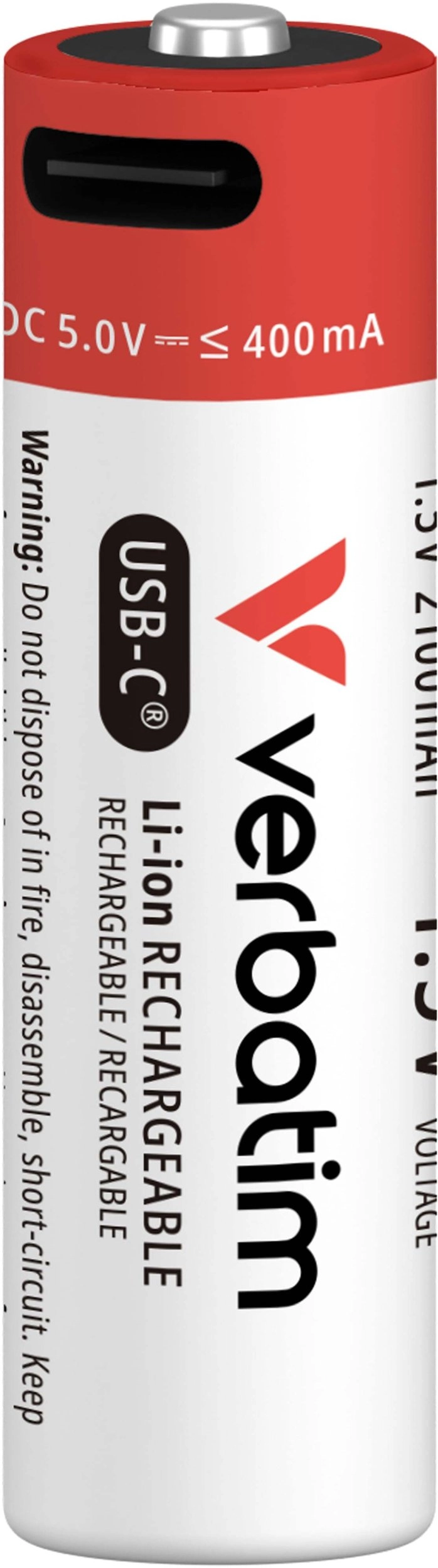 Verbatim AA USB-C Rechargeable Battery (Pack