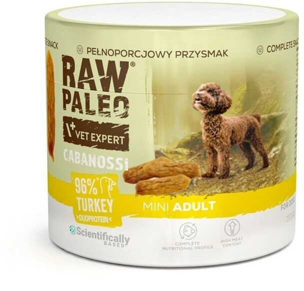 VetExpert Raw Paleo Cabanossi turkey mini