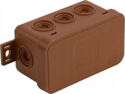 Hermetic box IP54 V8 80x45x41mm brown