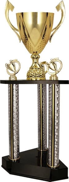 Victoria Sport Double-storied gold metal cup