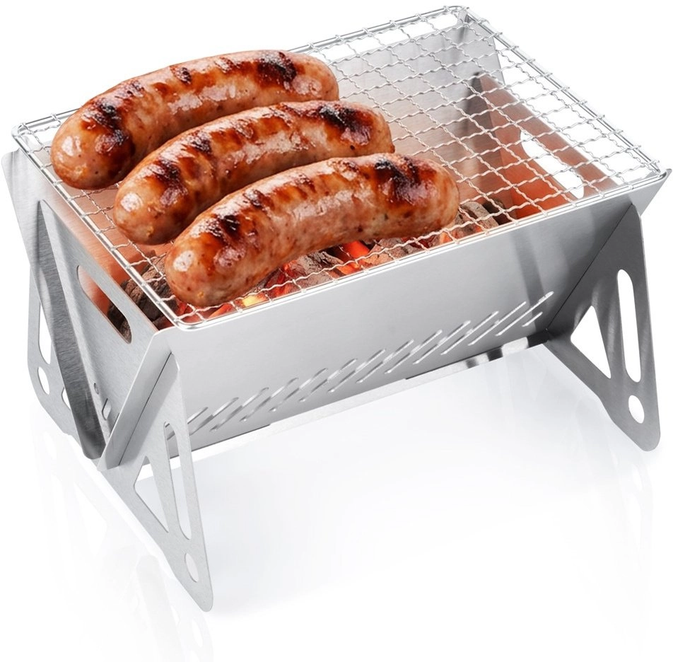 Vilde Grill węglowy stalowy składany 21x16