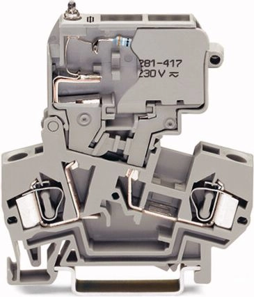 Wago Fuse terminal 4mm2 gray 10A