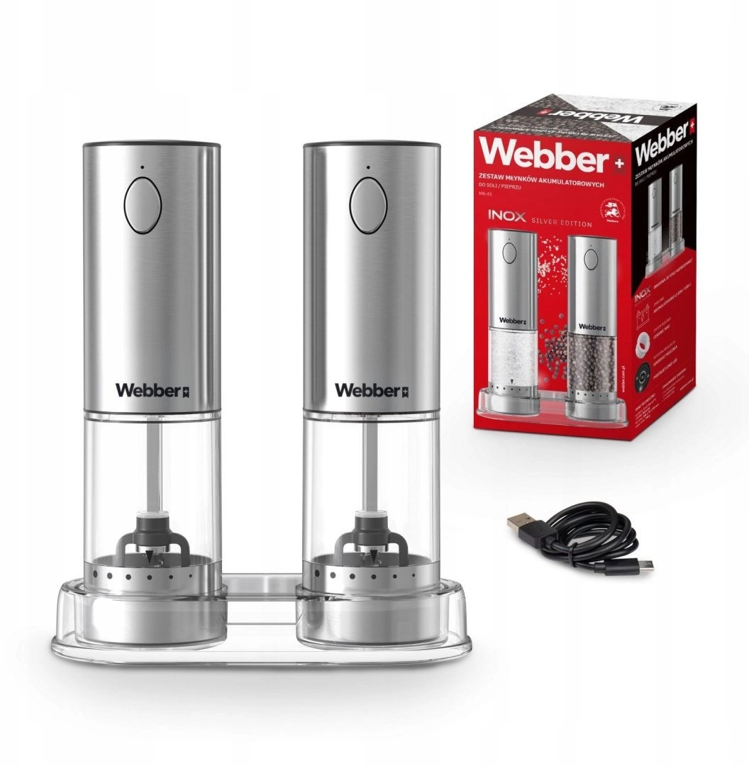 PEPPER AND SALT GRINDER ELECTRIC RECHARGEABLE