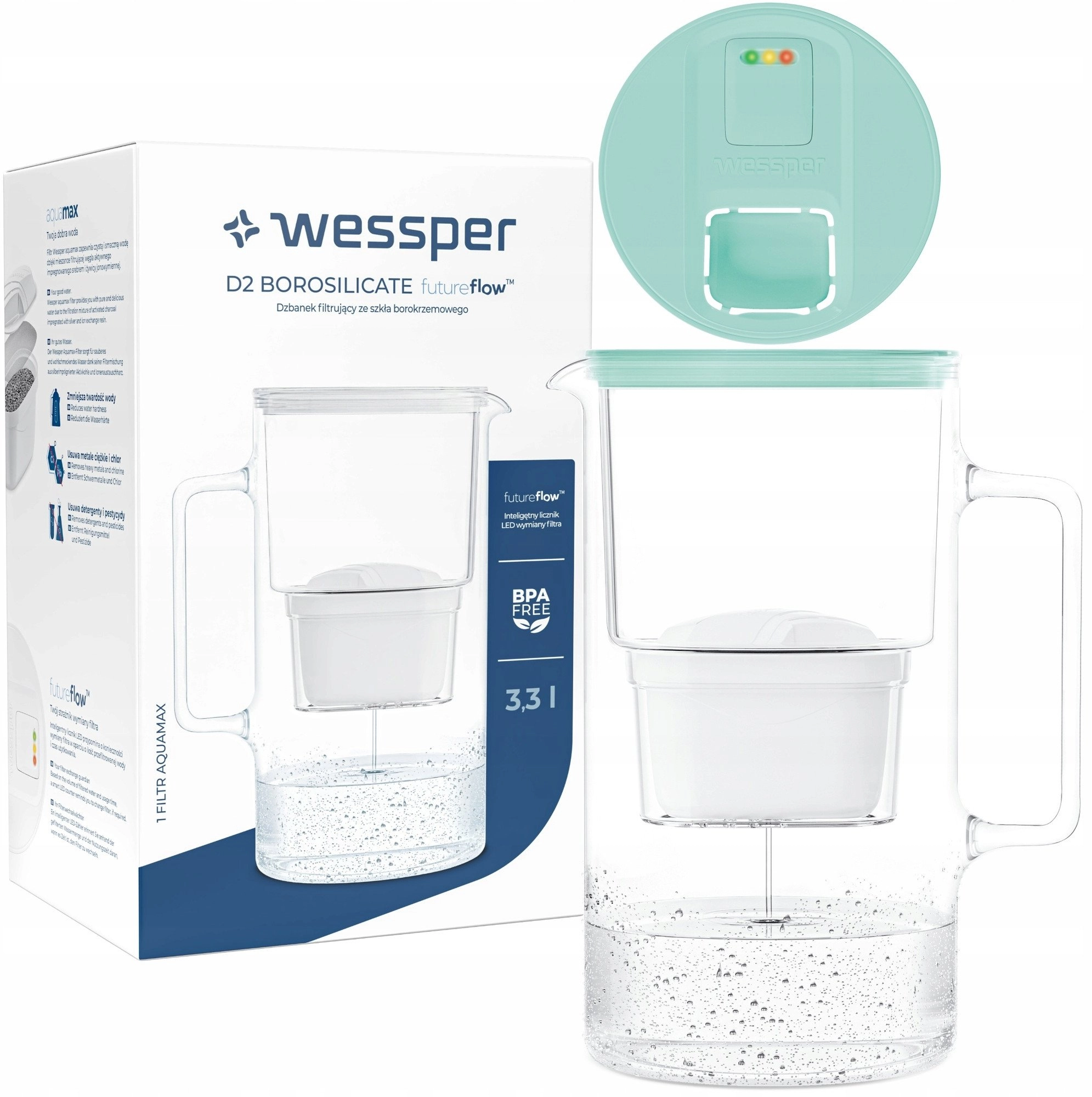 Wessper D2 Borosilicate FutureFlow Aquamax filter