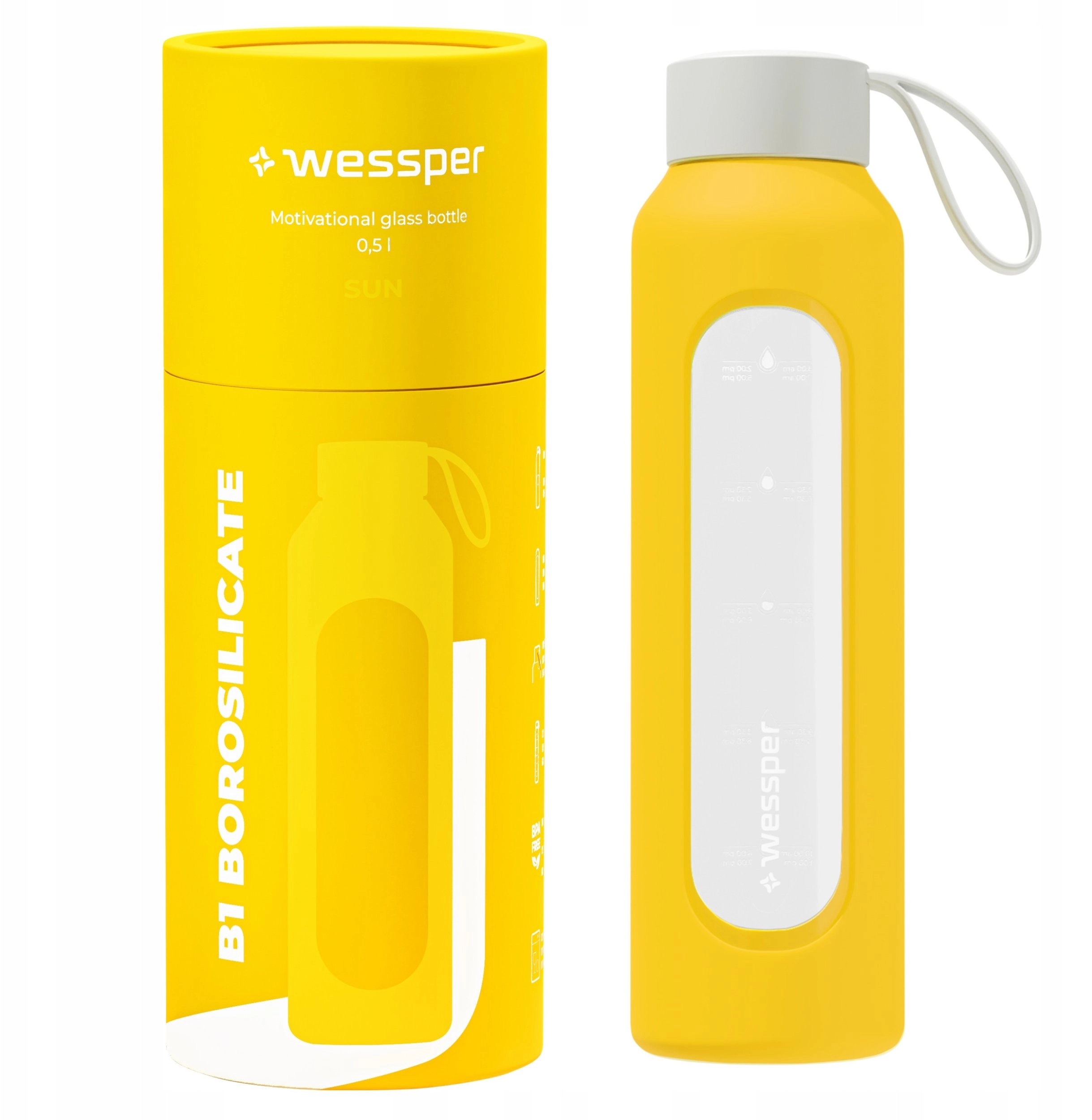 Wessper B1 Borosilicate 500ml Sun glass