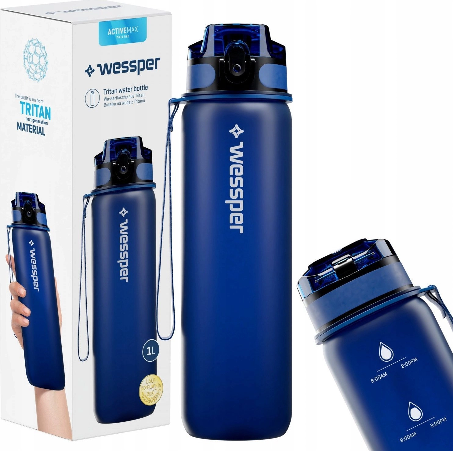 Wessper WES261-NB Tritanowa butelka 1000 ml