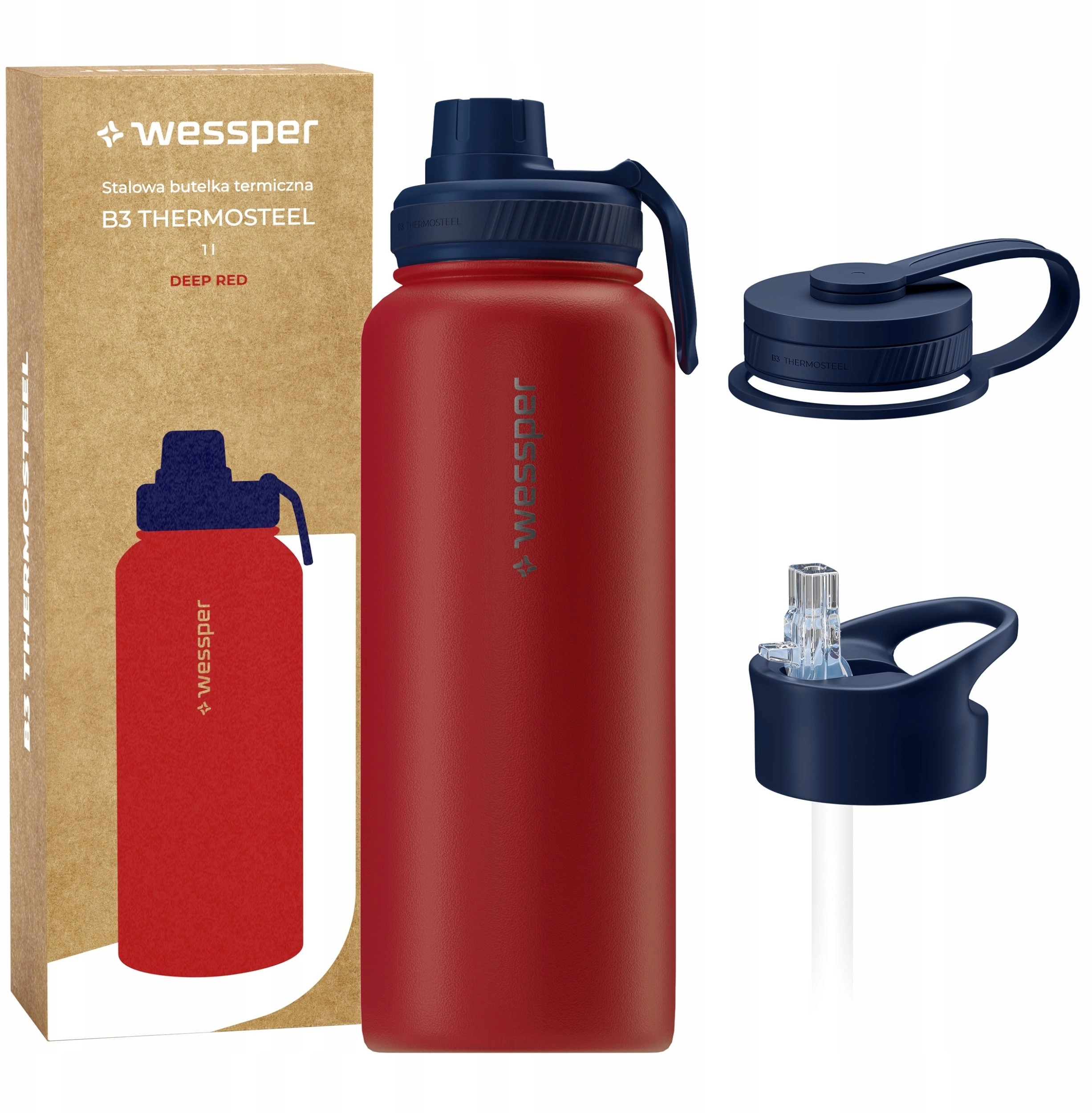 Butelka termiczna Wessper B3 THERMOSTEEL 1000ml