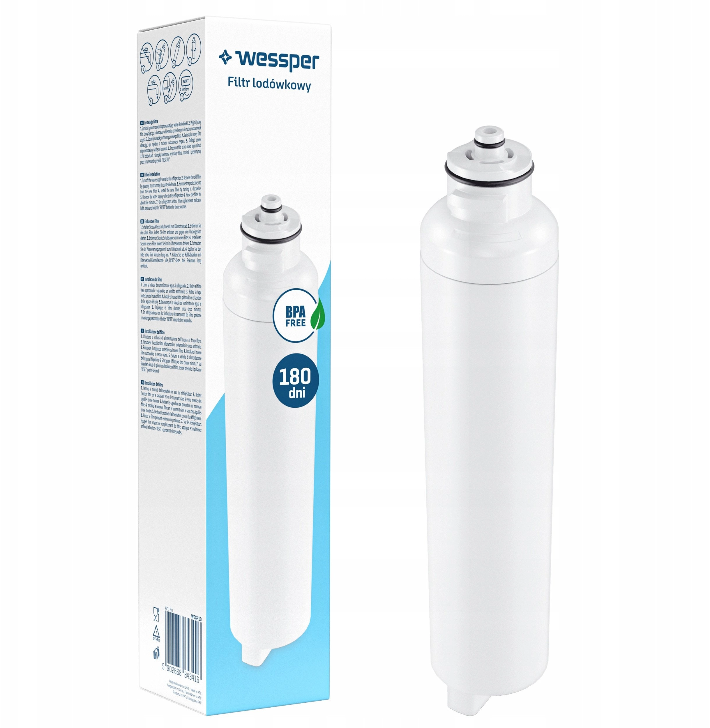 Water filter for LG refrigerators (WES410)