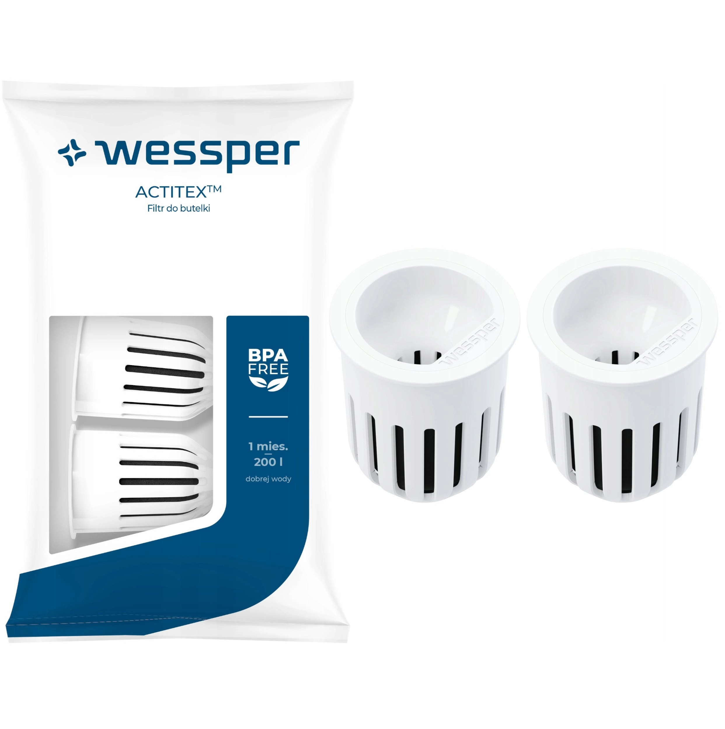 Wessper Actitex bottle filter 2-pack (WES453