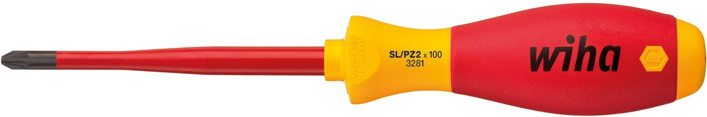 Wiha Phillips screwdriver SL/PZ2 SlimFix insulated