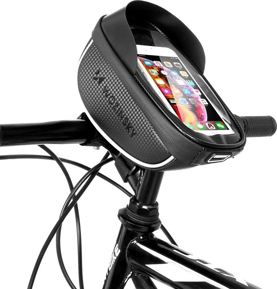 Wozinsky bicycle handlebar bag with phone